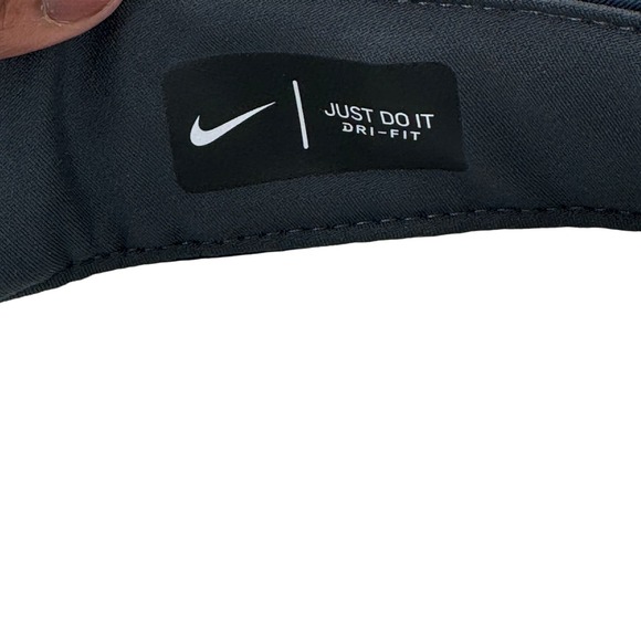 Nike Golf Visor Hat Adjustable Strapback Embroidered‎ Swoosh Dri Fit Black OS - Picture 7 of 7